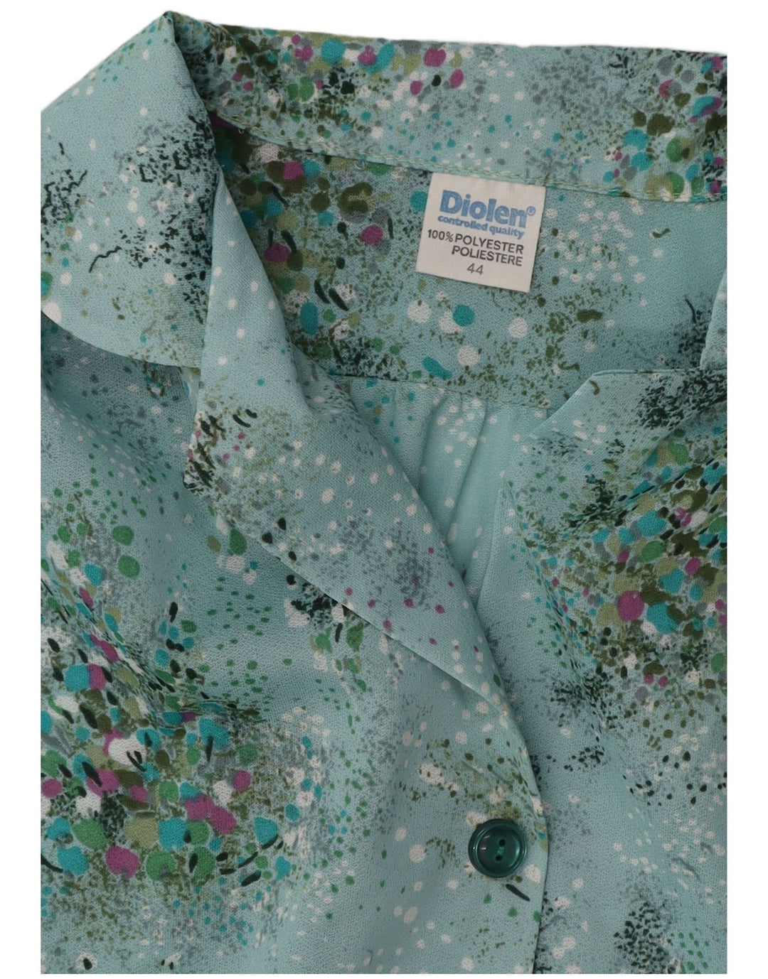 DIOLEN Abito da donna senza maniche a trapezio IT 44 Poliestere floreale blu medio