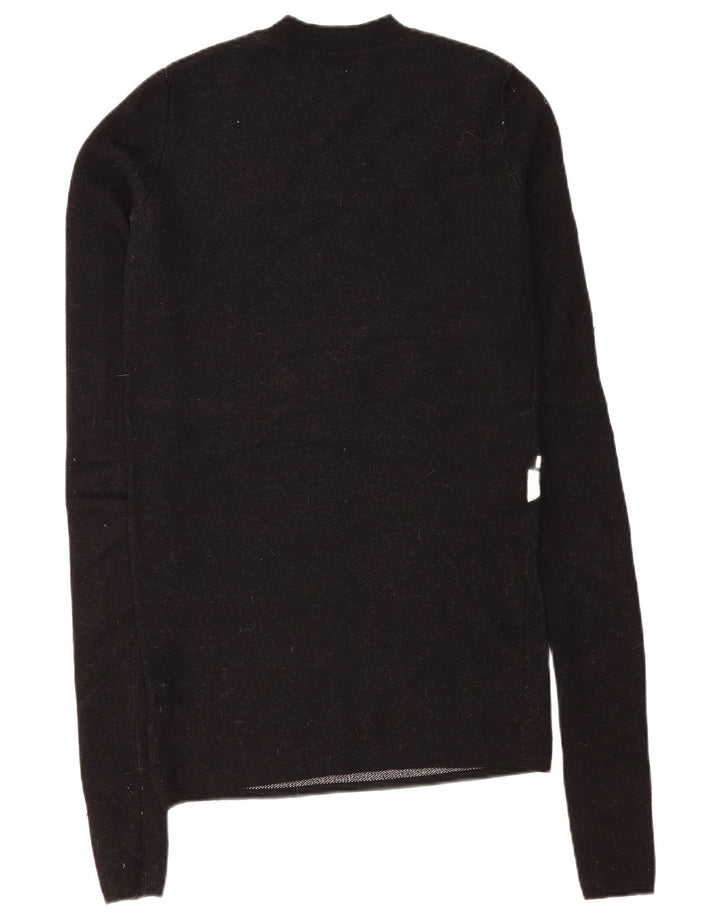 Maglione maglione girocollo da donna Marcelo Burlon UK 10 piccolo nero geometrico
