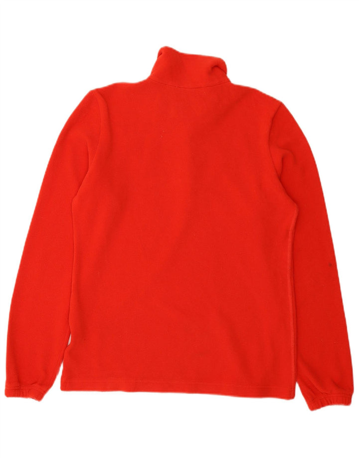 Maglione in pile da donna con collo e zip Lotto UK 12 medio rosso poliestere