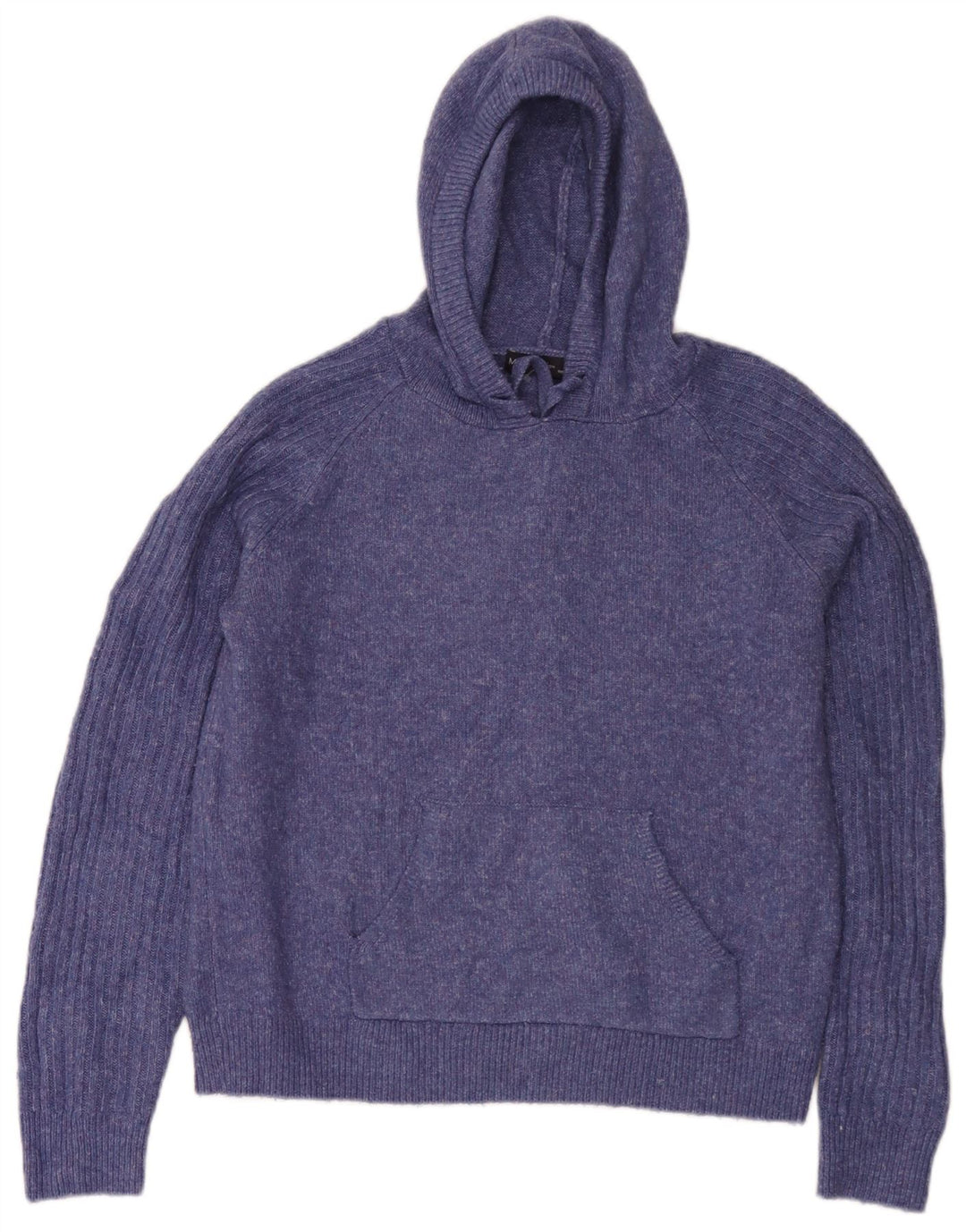 Maglione con cappuccio da donna Marks & Spencer UK 14 Blu medio chiazzato