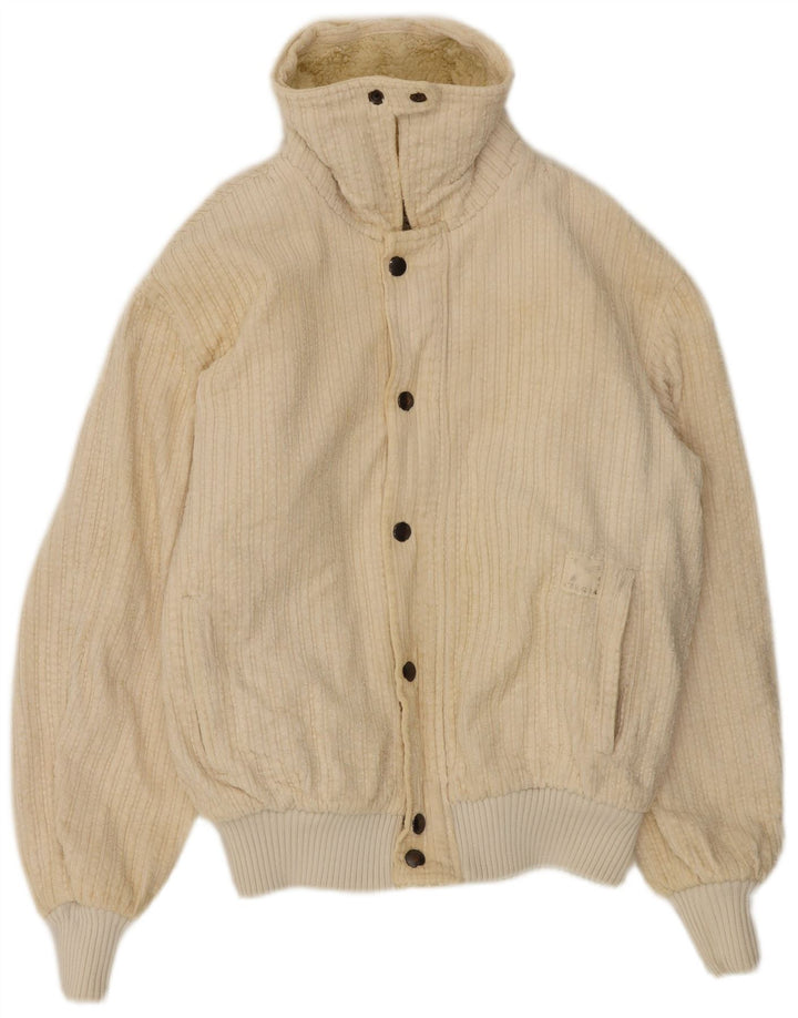 Giacca in pile da uomo vestibilità ampia Carrera IT 46 Small Beige Poliestere