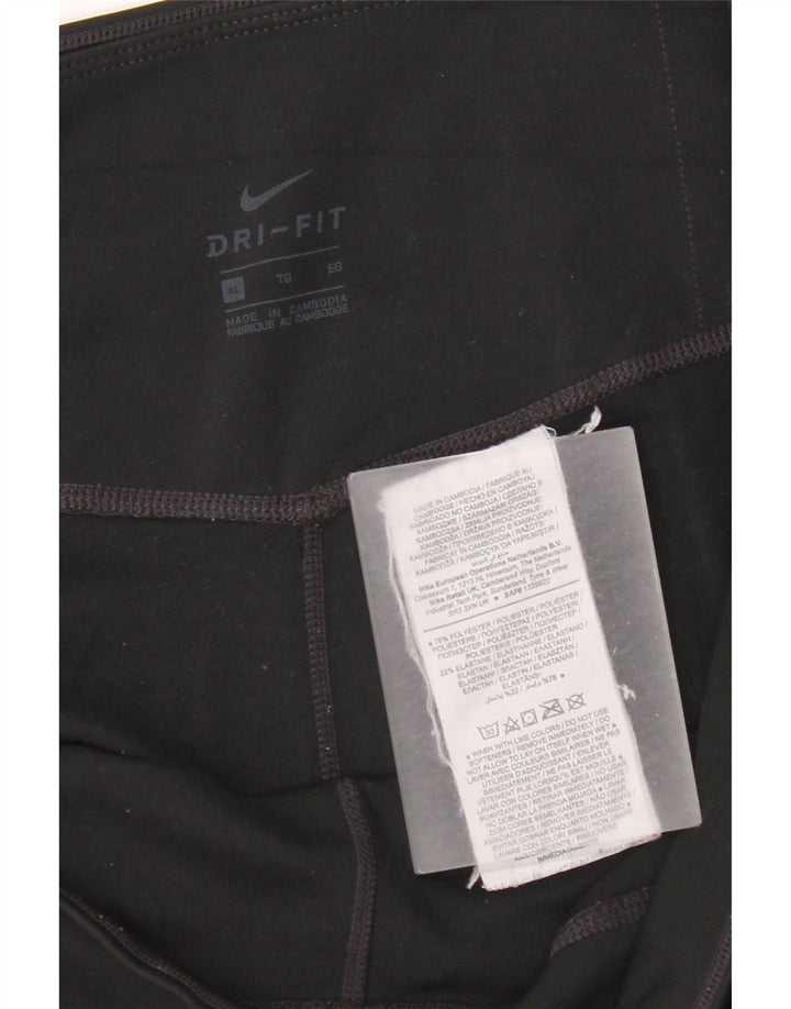 Leggings Nike Dri Fit Crop da donna UK 18 XL poliestere nero