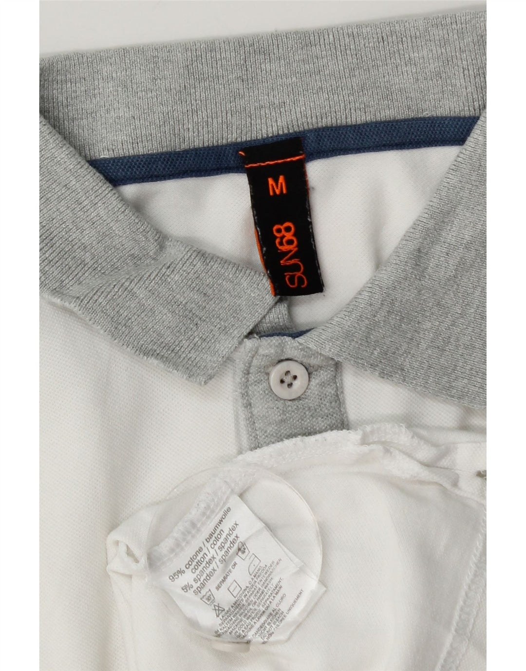 Polo Rugby Ragazzo Sun68 13-14 Anni Cotone Medio Bianco