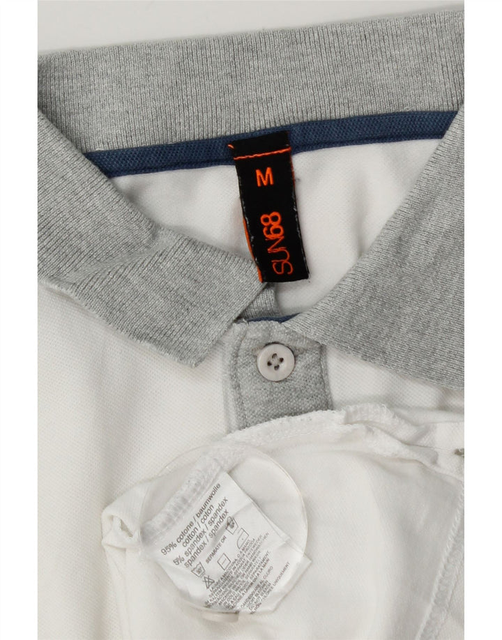 Polo Rugby Ragazzo Sun68 13-14 Anni Cotone Medio Bianco