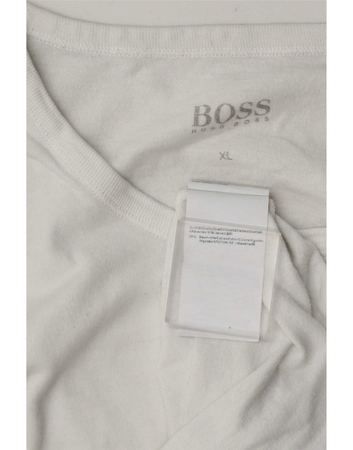 T-shirt da uomo Hugo Boss Top XL in cotone bianco