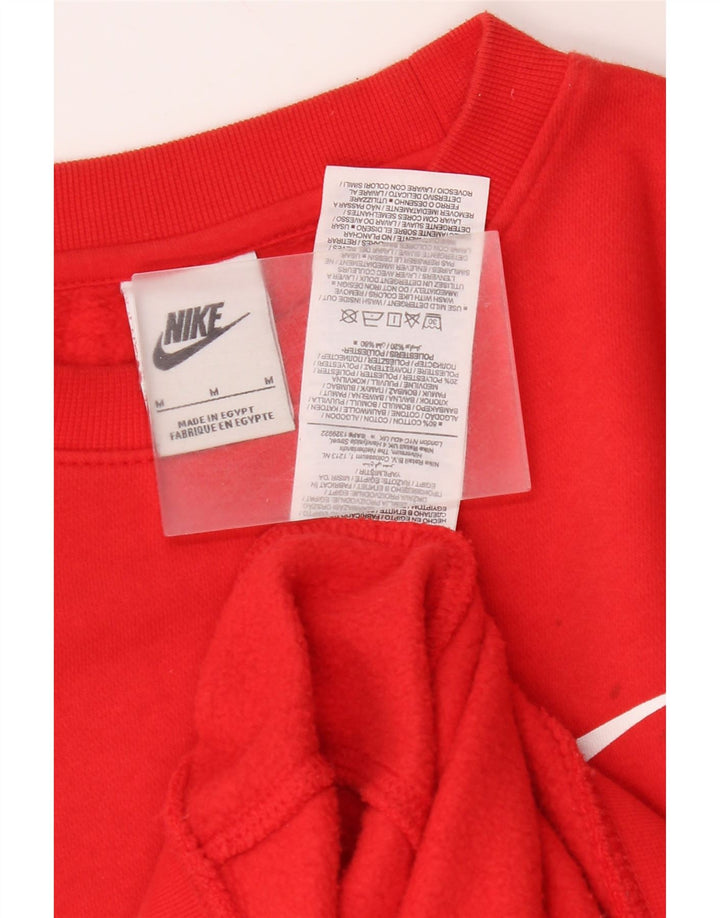Felpa grafica da uomo Nike Felpa in cotone rosso medio