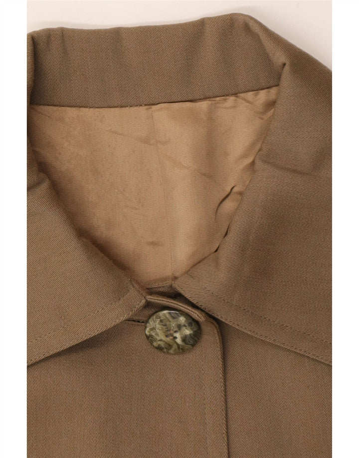 Soprabito oversize da donna vintage UK 18 XL Marrone