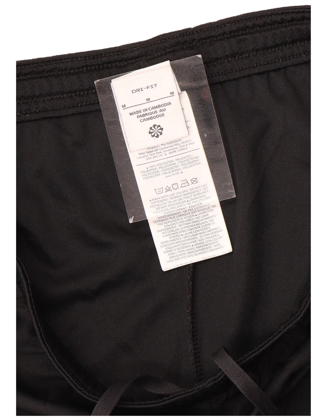 Pantaloncini sportivi Nike Dri Fit da uomo, colore nero medio, in poliestere color block
