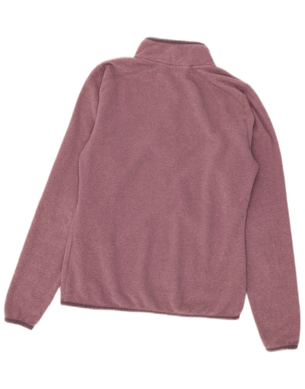 Maglione in pile da donna The North Face Polartec Zip Neck UK 10 piccolo bordeaux