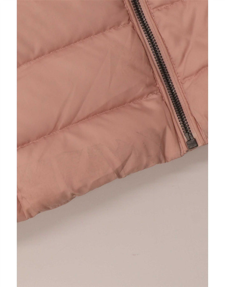 Giacca imbottita con cappuccio da donna Tommy Hilfiger UK 10 Small Rosa Poliestere