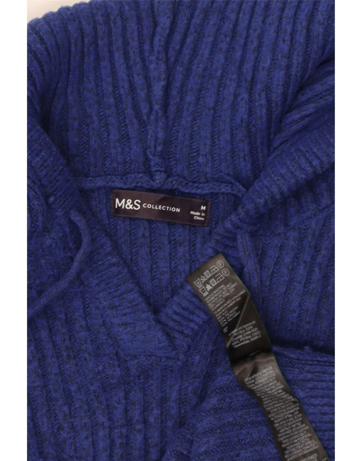 Maglione con cappuccio da donna Marks & Spencer UK 14 medio blu navy
