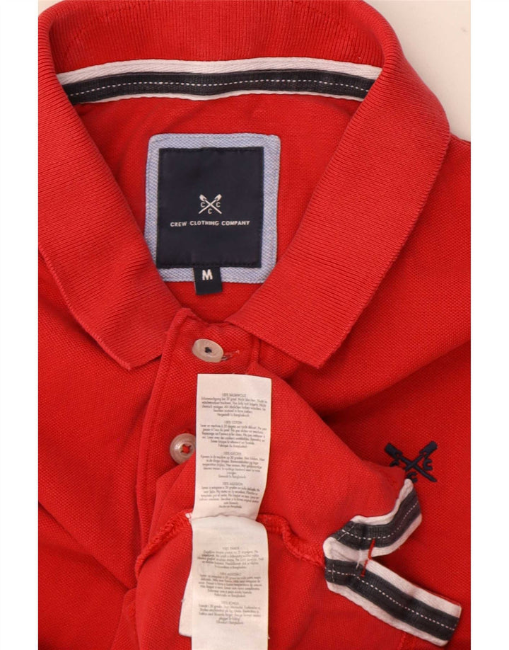 Crew Clothing Polo da uomo in cotone rosso medio
