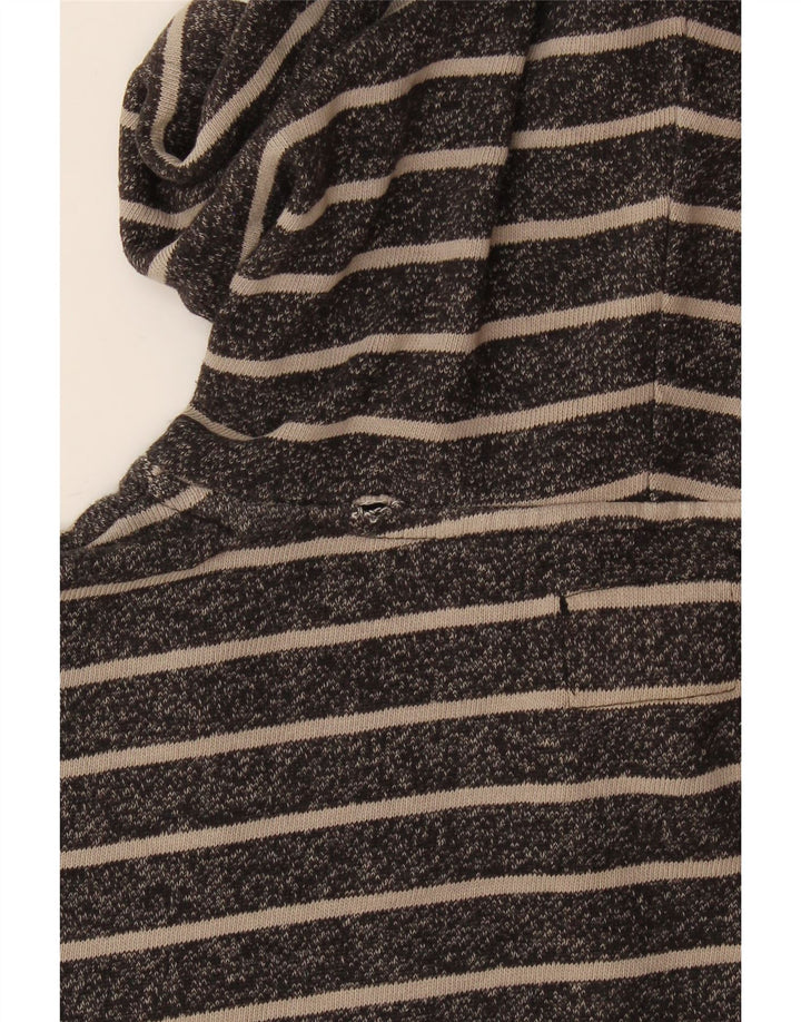 Maglione oversize con cappuccio da donna Rip Curl UK 10 piccolo grigio a righe