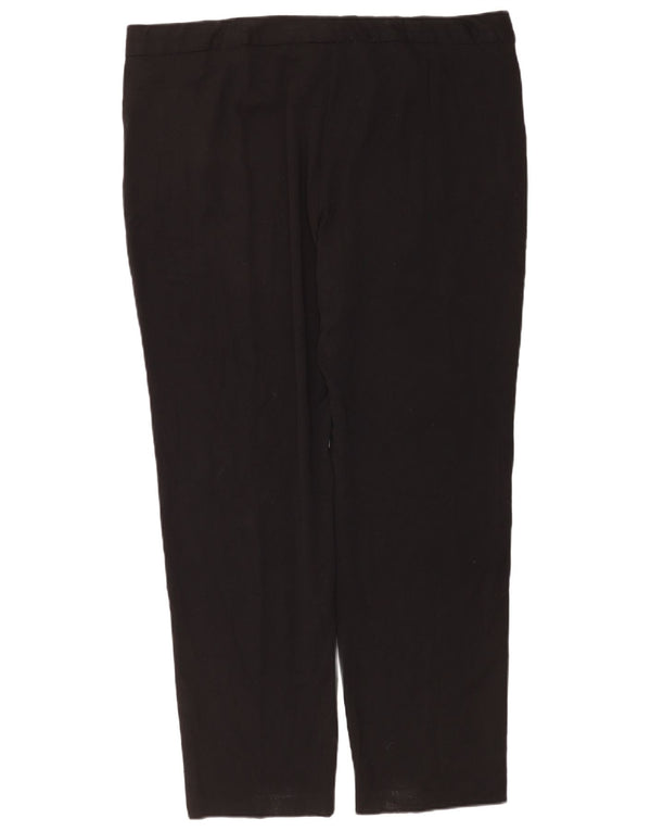 Pantaloni chino dritti da donna Marks & Spencer UK 20 2XL W40 L30 Neri