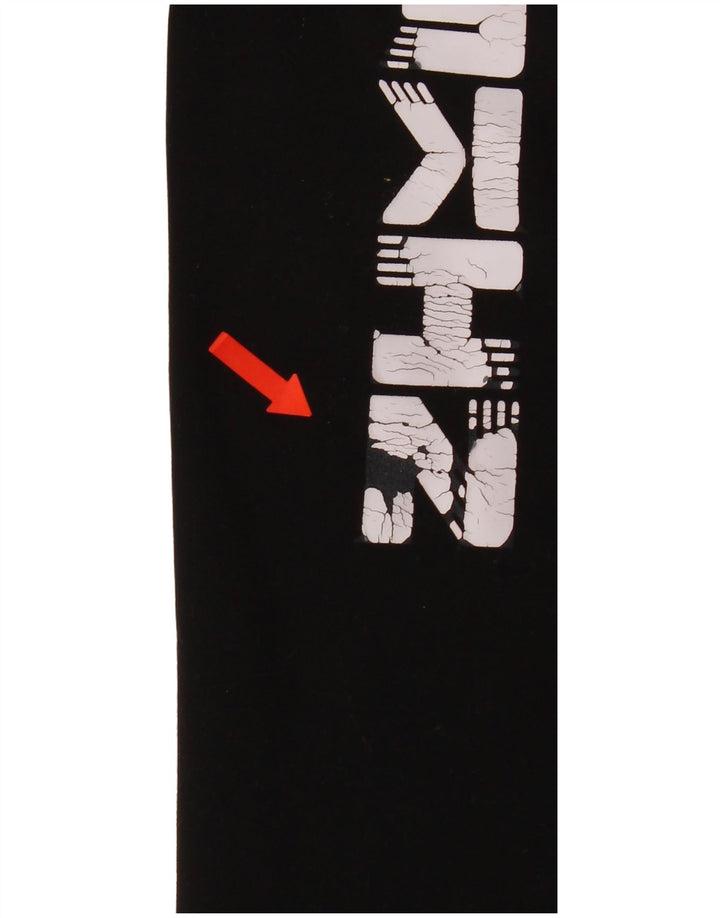 Leggings grafici Nike da donna Dri Fit piccoli in poliestere a righe nere