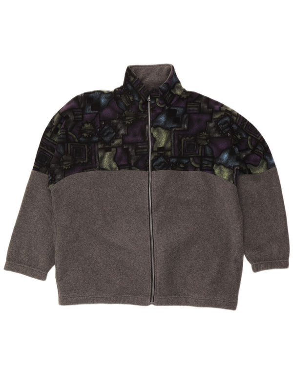 Giacca in pile da uomo Campagnolo UK 42 XL Poliestere geometrico grigio