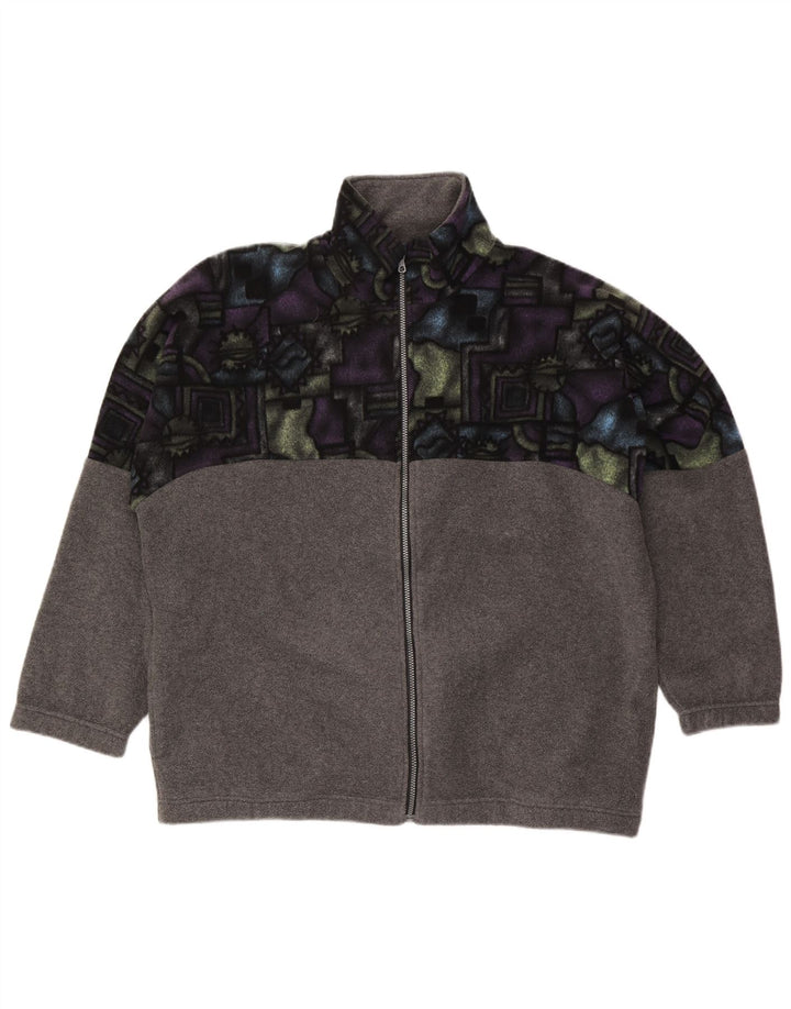 Giacca in pile da uomo Campagnolo UK 42 XL Poliestere geometrico grigio