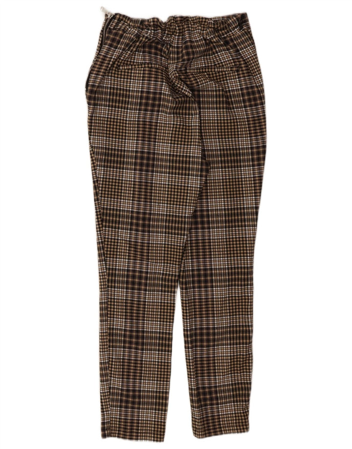 Pantaloni corti da donna Zara grandi W30 L24 a quadri marroni