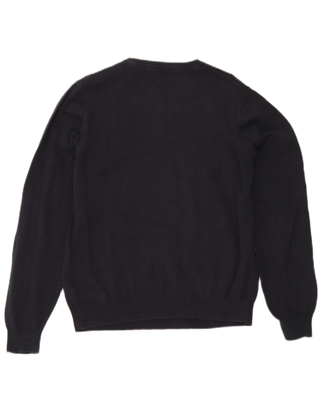 Maglione maglione girocollo da uomo Marks & Spencer blu Harbour blu navy medio