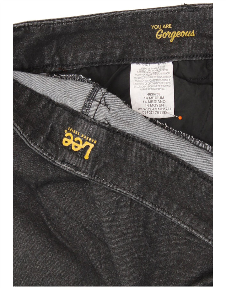 Pantaloni casual dritti da donna serie Modern LEE US 14 XL W36 L31 neri