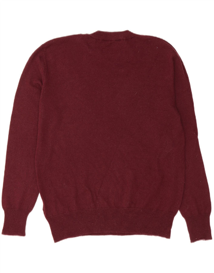 ZARA Maglione Girocollo da Uomo Piccolo in Lana Bordeaux