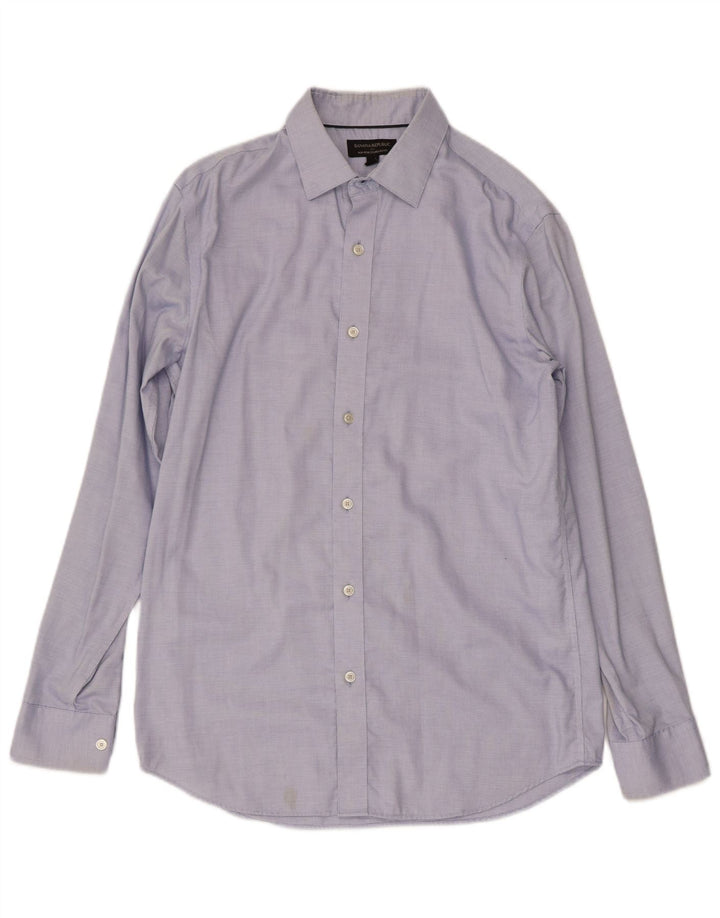 BANANA REPUBLIC Mens Standard Fit Shirt Small Blue Cotton