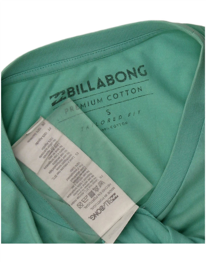 T-shirt grafica da uomo su misura Billabong Top piccola in cotone verde