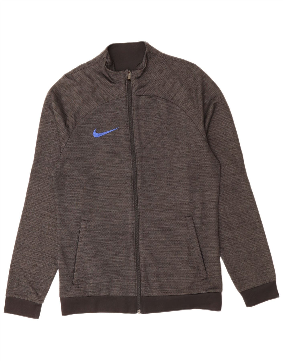 Giacca da tuta NIKE Dri Fit da uomo, piccola, in poliestere screziato grigio