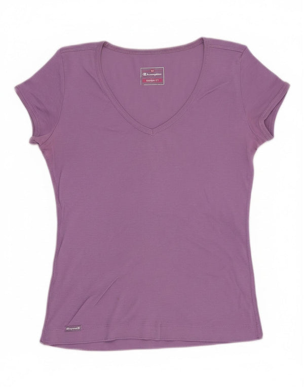T-shirt Champion da donna Heritage Fit UK 12 viola medio