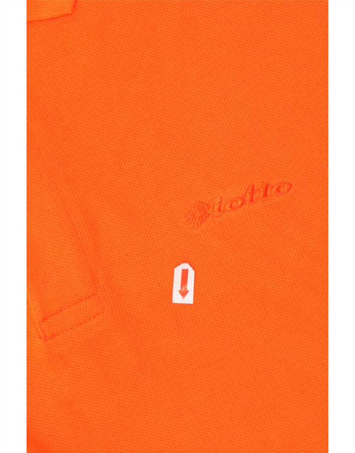 Polo da uomo LOTTO Large in cotone arancione