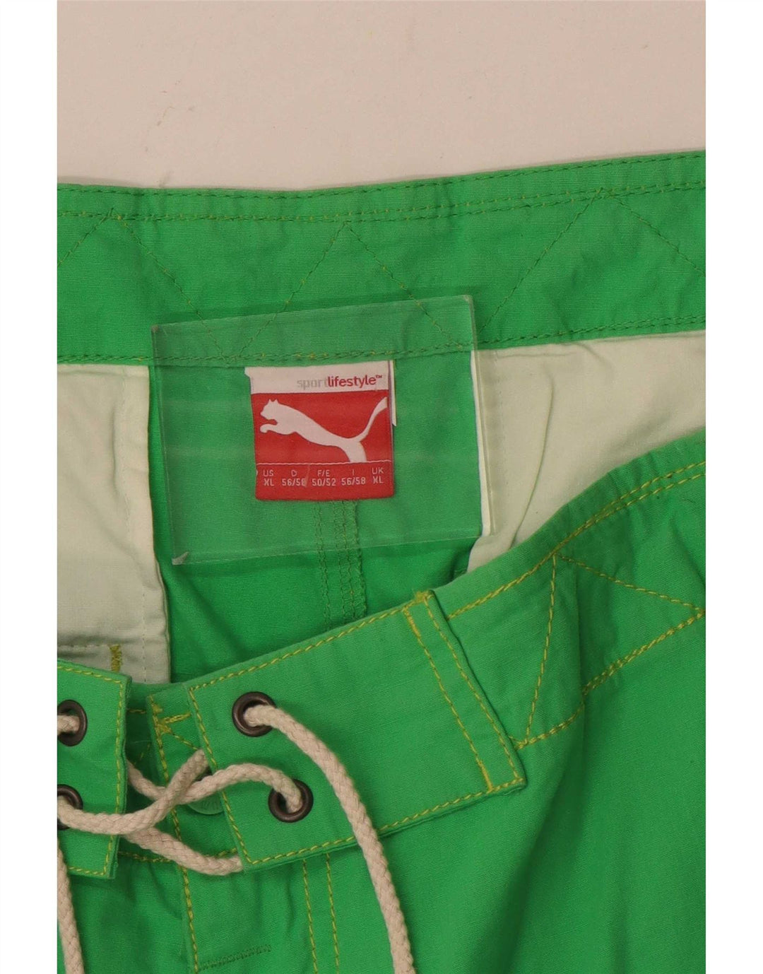 Pantaloncini da bagno grafici da uomo Puma XL verdi