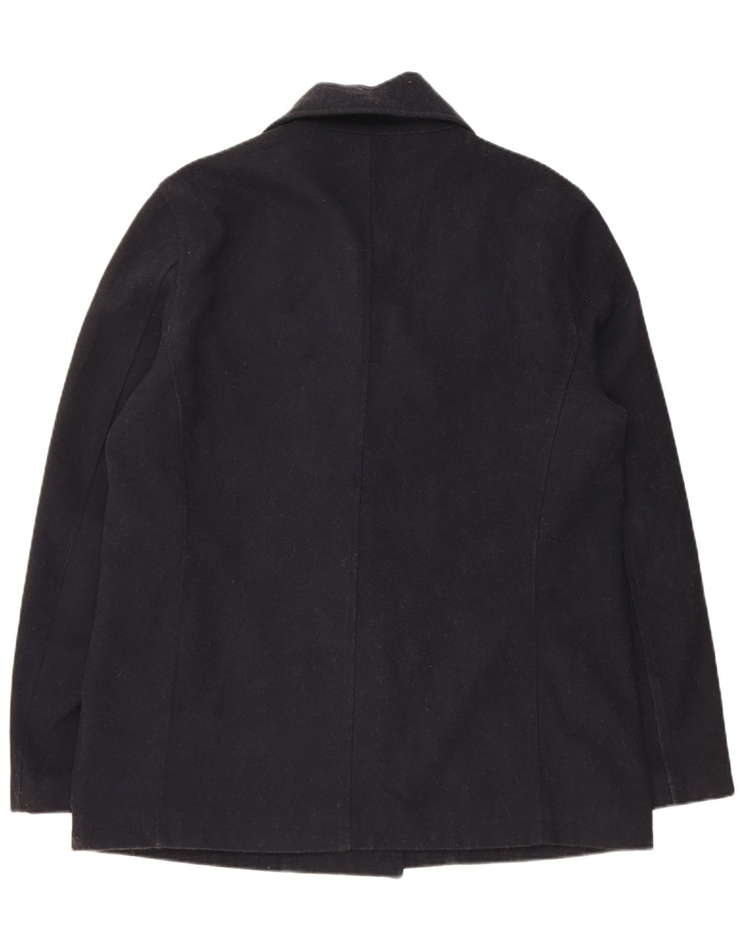 Cappotto doppiopetto da uomo Marks & Spencer UK 38 Poliestere medio blu navy