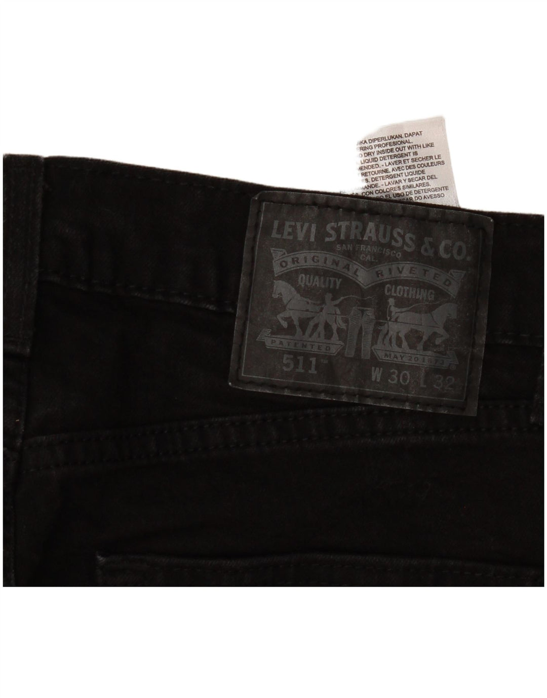 Jeans Levi's Uomo 511 Slim W30 L32 Cotone Nero