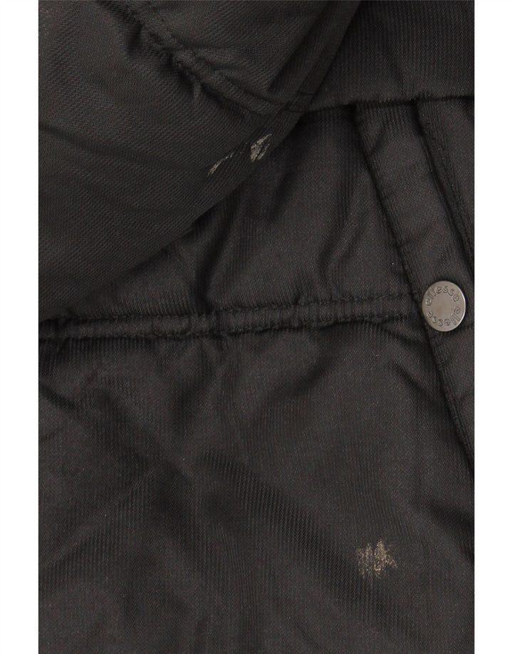 Giacca imbottita con cappuccio da uomo Ellesse UK 38 poliestere nero medio