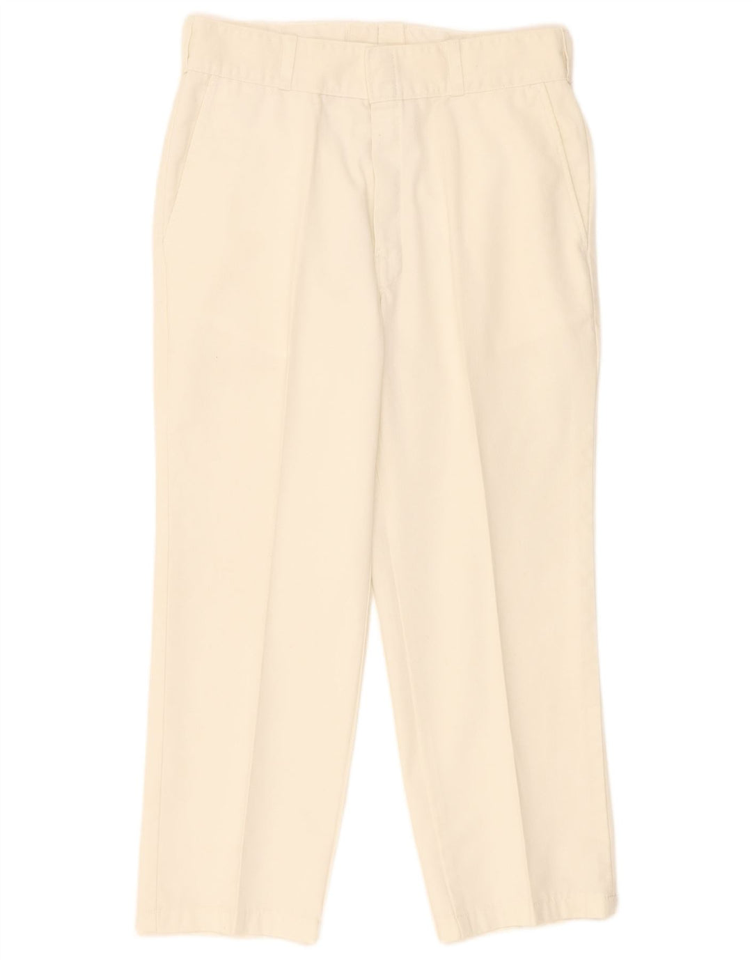 Pantaloni chino dritti da donna Dickies W34 L26 poliestere bianco