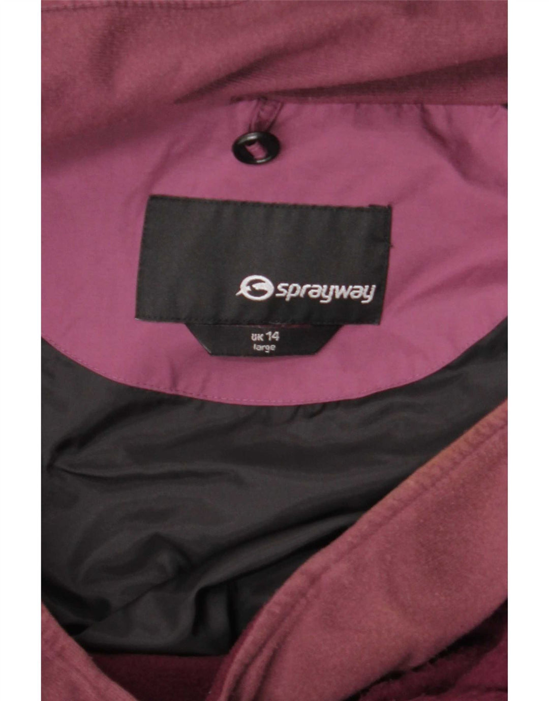 Giacca a vento con cappuccio da donna Sprayway UK 14 Large Maroon Poliestere