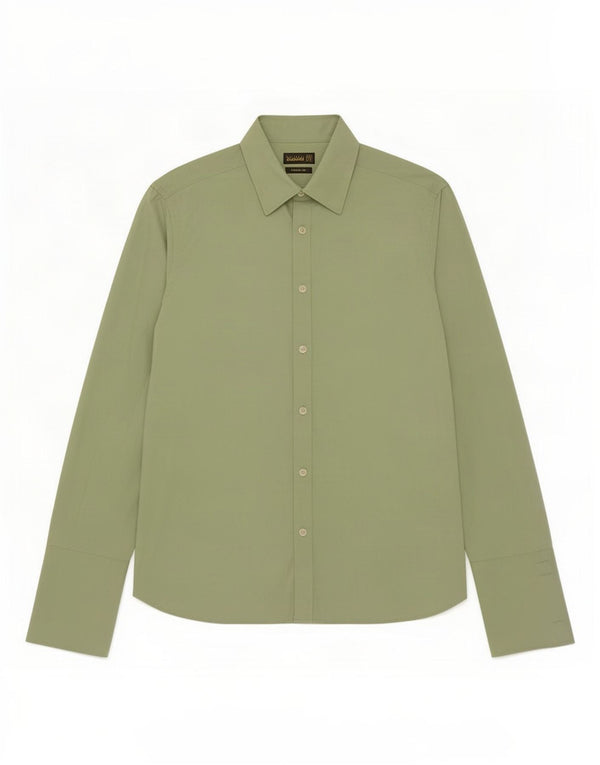 Camicia formale da uomo Ted Baker taglia 15 1/2 39 cotone verde medio
