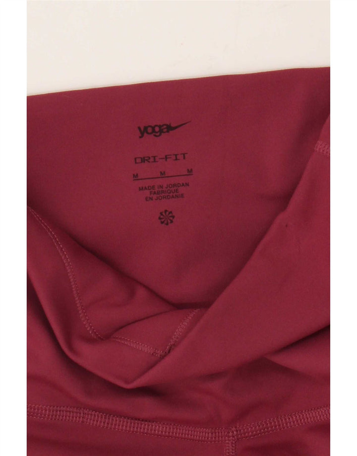 Leggings da yoga da donna Nike UK 12 bordeaux medio