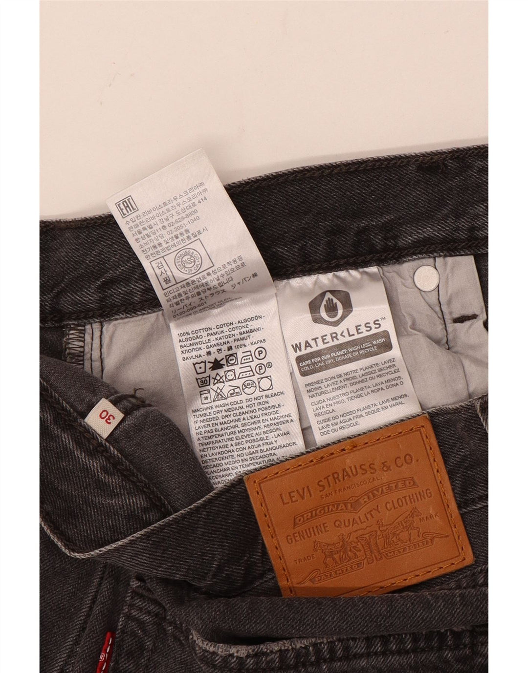 LEVI'S Minigonna in denim da donna W30 in cotone marrone medio