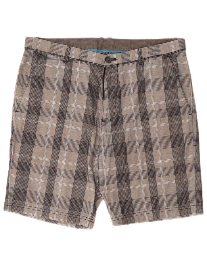 Pantaloncini chino da uomo Calvin Klein W32 cotone a quadri grigio medio