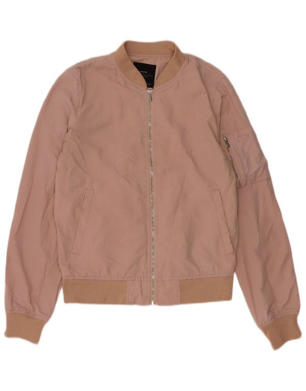 Giubbotto bomber oversize da donna Zara UK 6 XS poliestere rosa