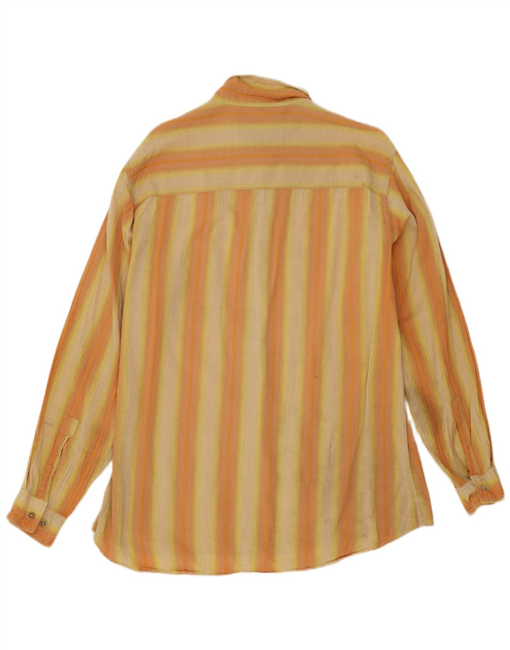Camicia da uomo Marlboro Classics XL a righe arancioni