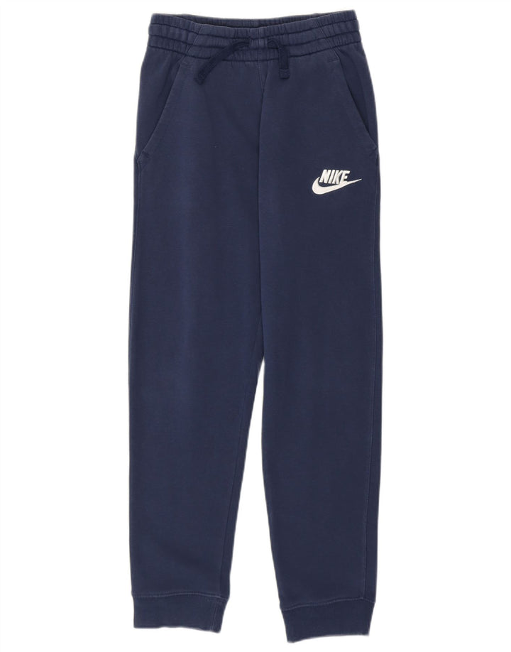 Pantaloni da tuta con grafica NIKE da ragazzo, pantaloni da jogging, 10-11 anni, medio, blu navy
