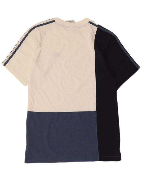 Adidas Mens T-Shirt Top Small Multicoloured Colourblock Cotton
