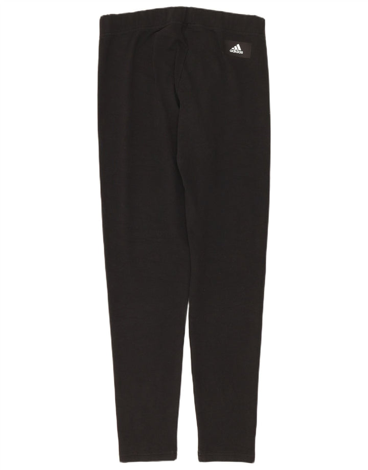 Leggings grafici da donna Adidas UK 12/14 cotone nero medio