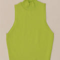 ZARA Womens Crop Vest Tank Top UK 12 Medium Green Viscose Vintage Zara and Second-Hand Zara from Messina Hembry 