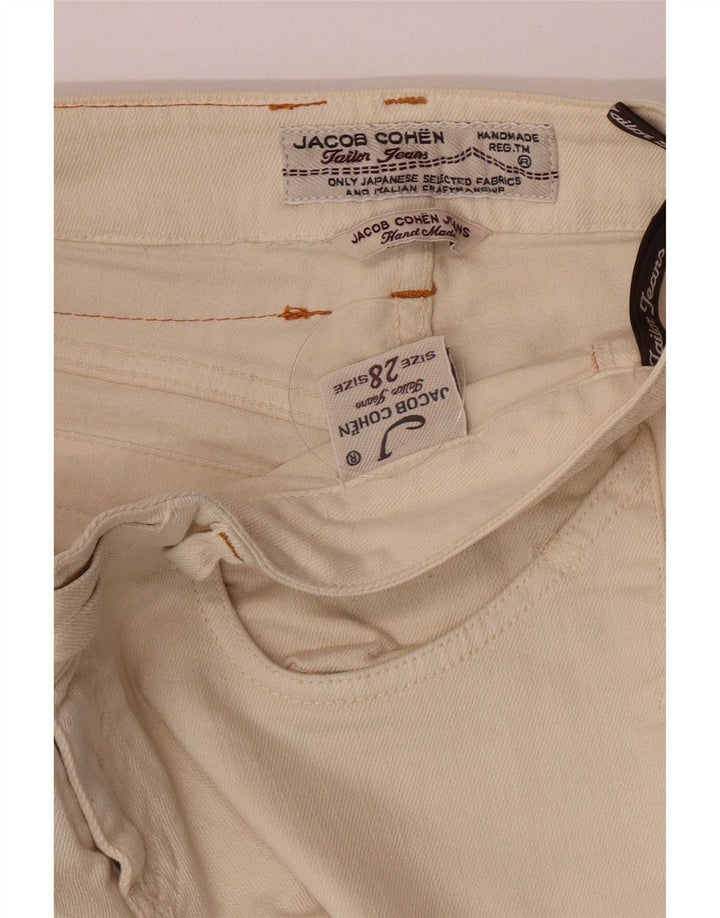 Jeans slim da donna Jacob Cohen W28 L30 cotone beige