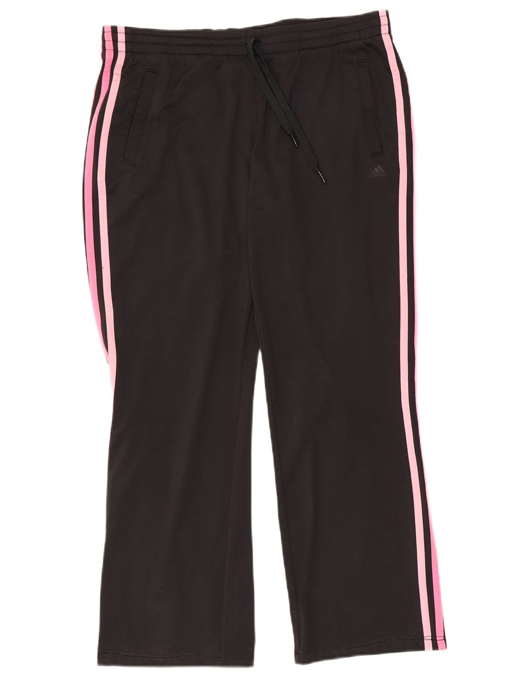 Pantaloni da tuta da donna Adidas UK 12/14 Medium Nero Poliestere