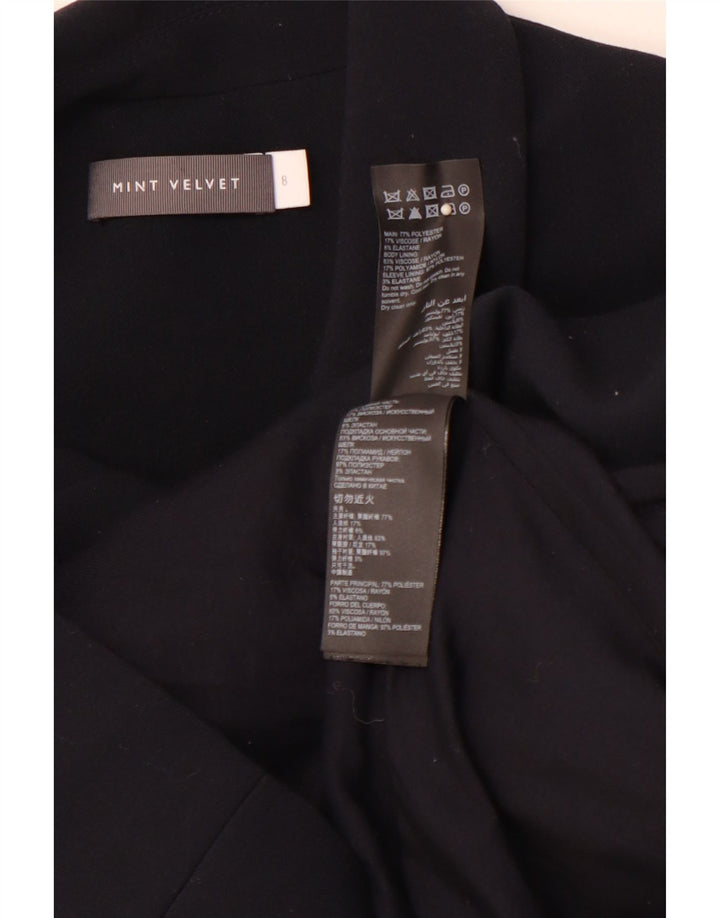 Giacca blazer doppiopetto da donna MINT VELVET UK 8 piccola nera