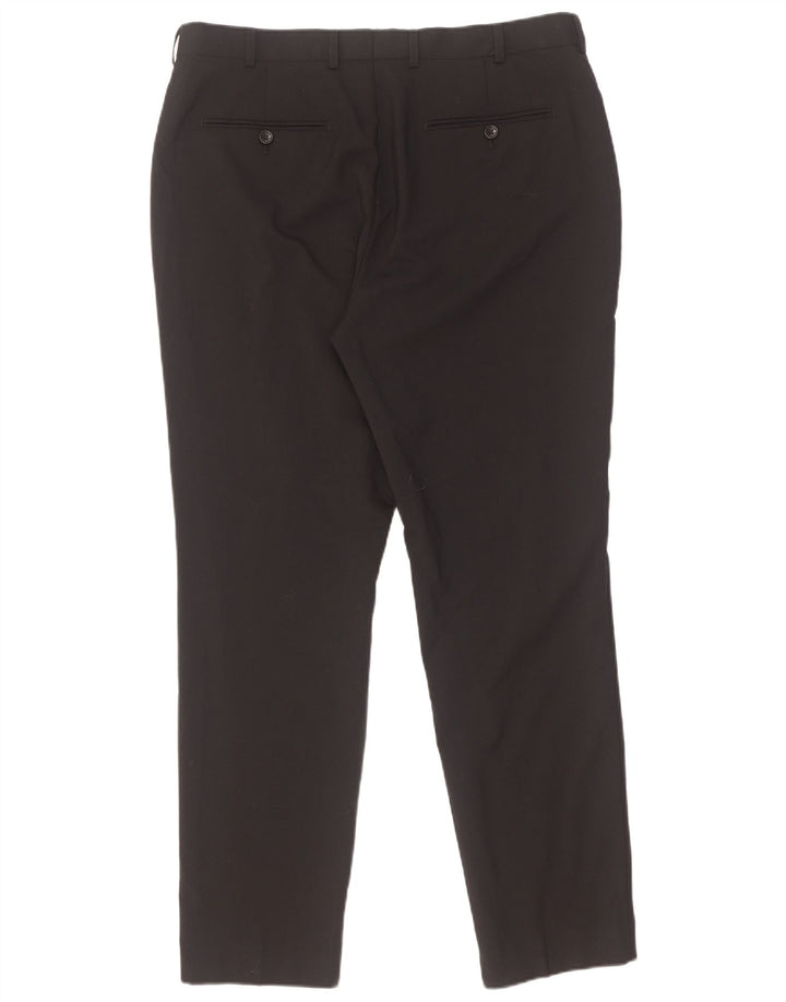 Pantaloni da abito slim fit da uomo French Connection W36 L31 poliestere nero